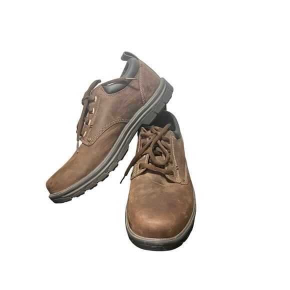Skechers Segment Rilar Men\'s Work Comfort Shoes Relaxed Fit Brown Oxfords Sz 12 main image 6